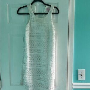 Lilly Pulitzer White Lace Sleeveless Dress